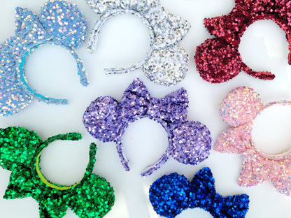 White as Snow Sequin Inspired Minnie Ears