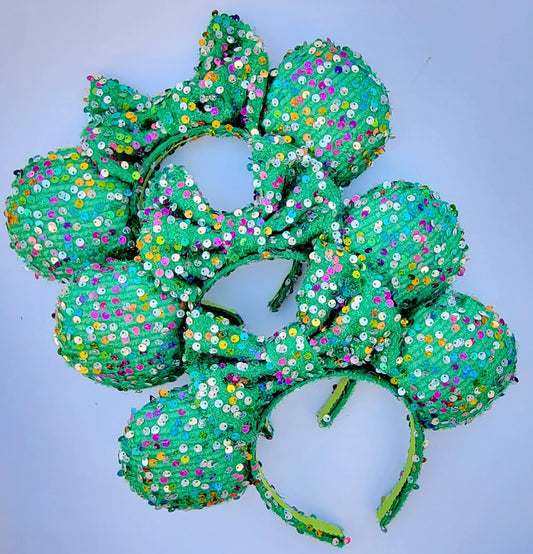 Mermaid Lagoon - Green Sequin Minnie Ears