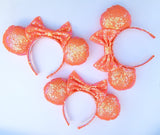 Orange You Glad Sequin Minnie Ears