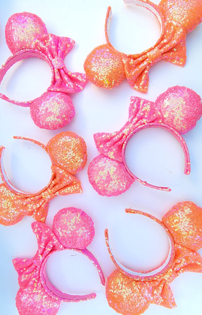 Tickled Pink Sequin Minnie Ears