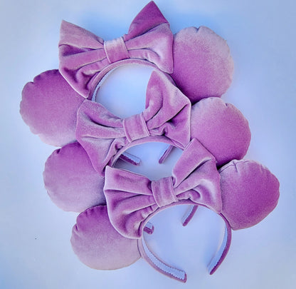Lavender Dreams Velvet Minnie Ears