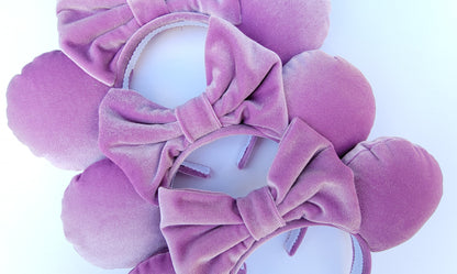 Lavender Dreams Velvet Minnie Ears