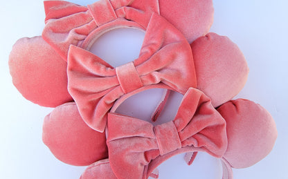 Piglet Pink Velvet Minnie Ears