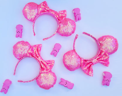 Tickled Pink Sequin Minnie Ears