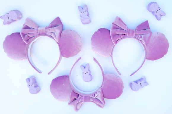 Lavender Dreams Velvet Minnie Ears