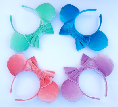 Piglet Pink Velvet Minnie Ears
