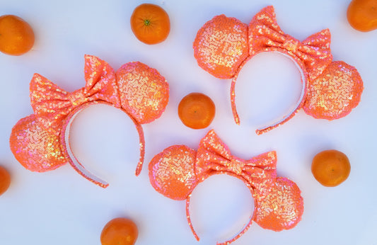 Orange You Glad Sequin Minnie Ears