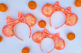 Orange You Glad Sequin Minnie Ears