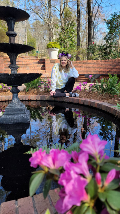 Rapunzel Inspired Tie Dye Sweatshirt