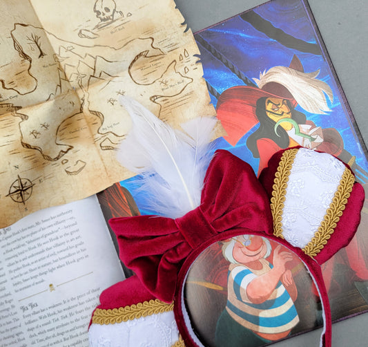 Captain Hook Inspired Minnie Ears