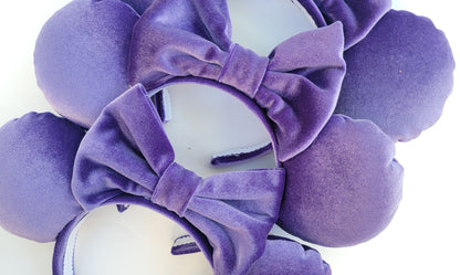 Villainous Purple Velvet Minnie Ears