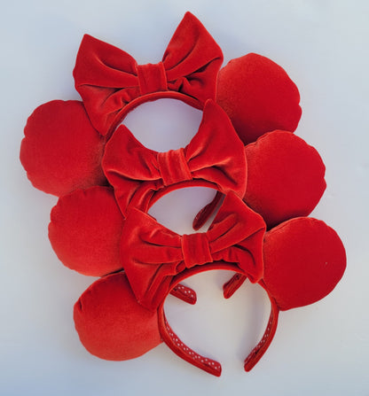 Minnie Skirt Red Velvet Minnie Ears