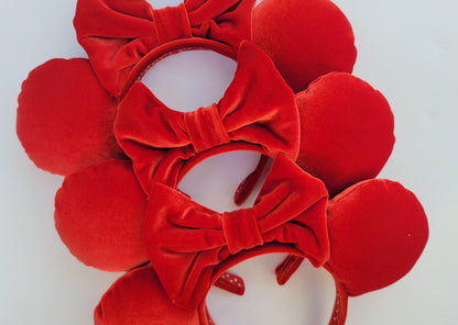 Minnie Skirt Red Velvet Minnie Ears