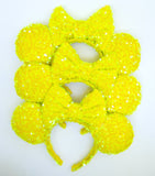 Highlight Me Yellow Sequin Inspired Minnie Ears