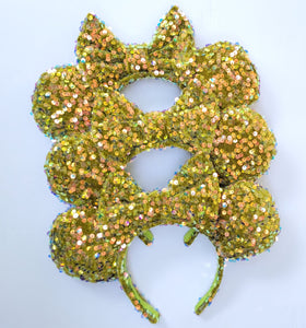 In the Jungle - Green Sequin Inspired Minnie Ears