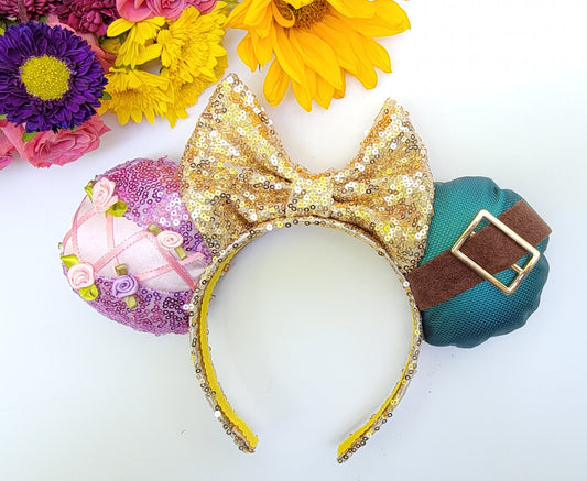 Rapunzel and Eugene Inspired Minnie Ears