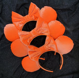 Pump-King Orange Velvet Inspired Minnie Ears