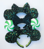 Balsam Green Sequin Minnie Ears