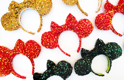 Balsam Green Sequin Minnie Ears