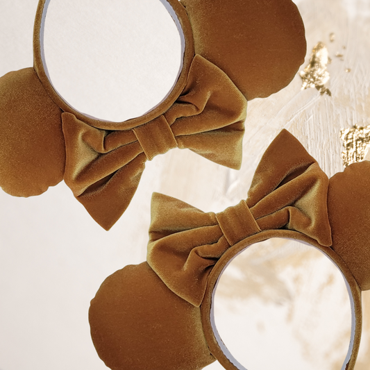 Castle Gold Velvet Minnie Ears