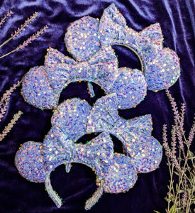 Lavender Haze Sequin Inspired Minnie Ears