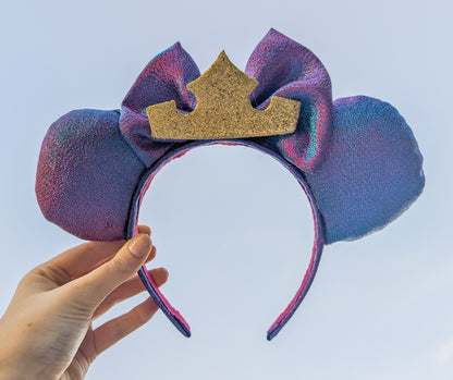Aurora's Dress Inspired Minnie Ears