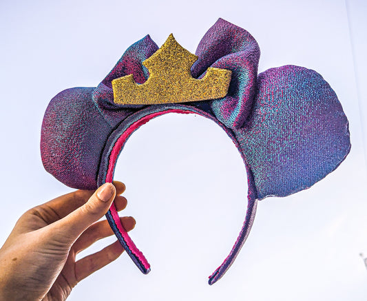 Aurora's Dress Inspired Minnie Ears