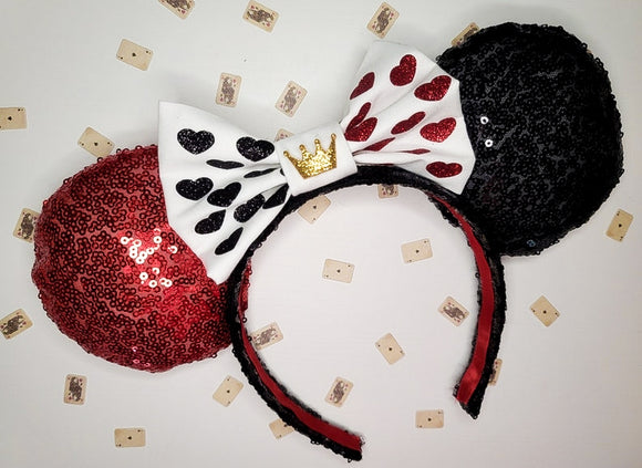 Queen of Hearts Inspired Minnie Ears