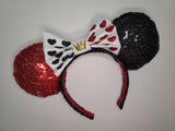Queen of Hearts Inspired Minnie Ears