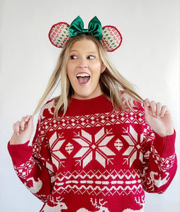 Not So Ugly Christmas Sweater Inspired Minnie Ears