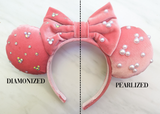 Piglet Pink Velvet Minnie Ears